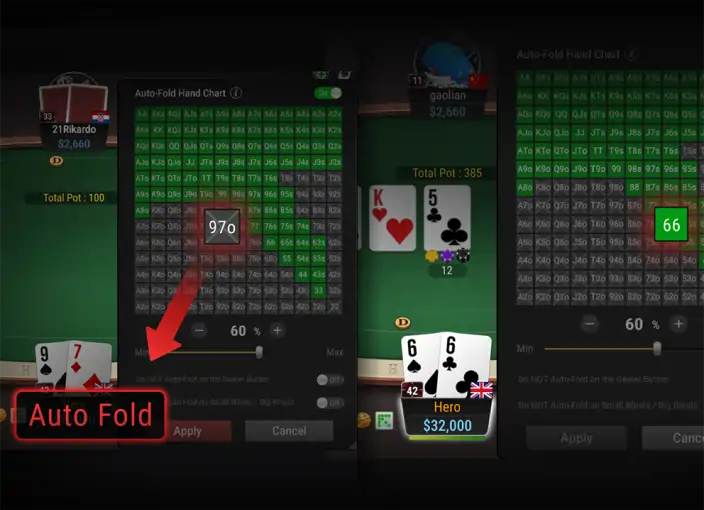 GGPoker 手机 APP界面参考图
